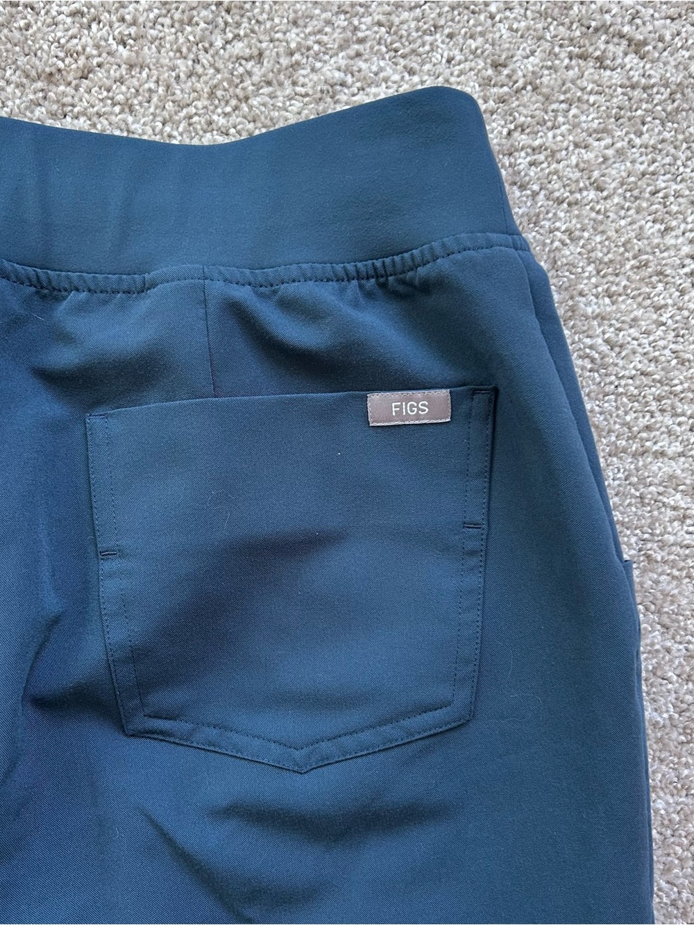 FIGS Womens S HW Zamora Jogger Scrub Pants Navy Blue High Rise Tech Pocket Small - Picture 8 of 8